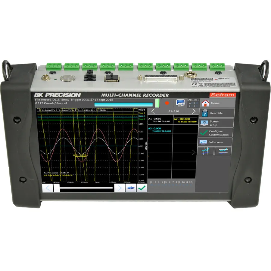 B&K Precision DAS220 Portable Data Recorder