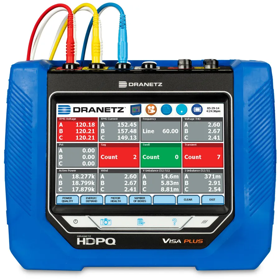 Dranetz HDPQ-P-VA10PKG Visa Plus Power Quality Analyzer