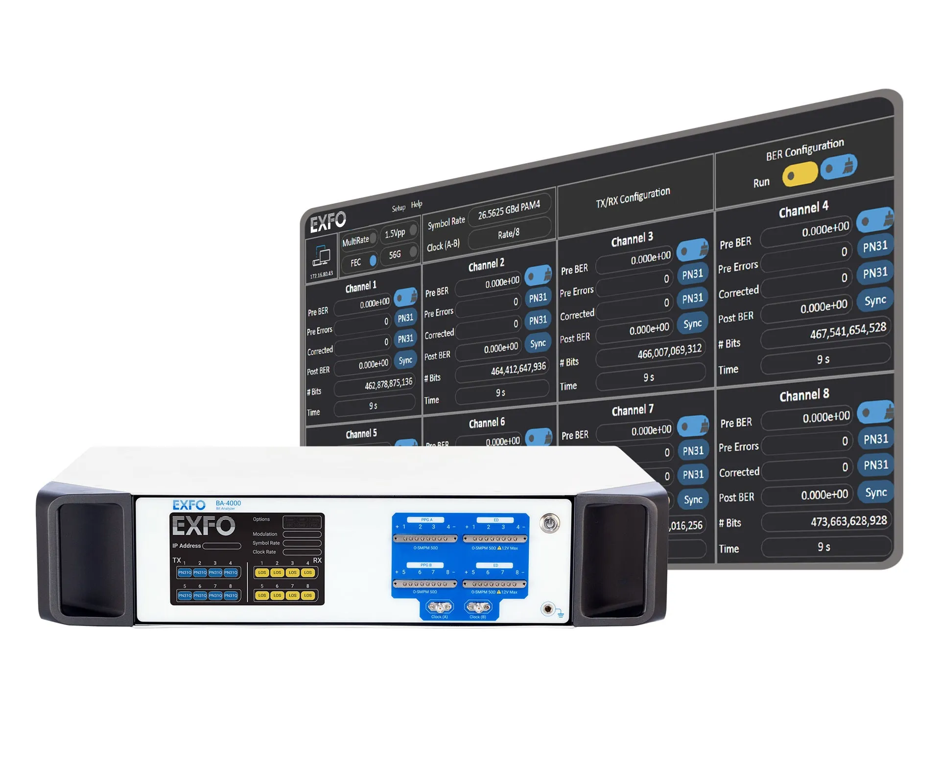 EXFO BA-4000-8-56-PAM Bit Analyzer