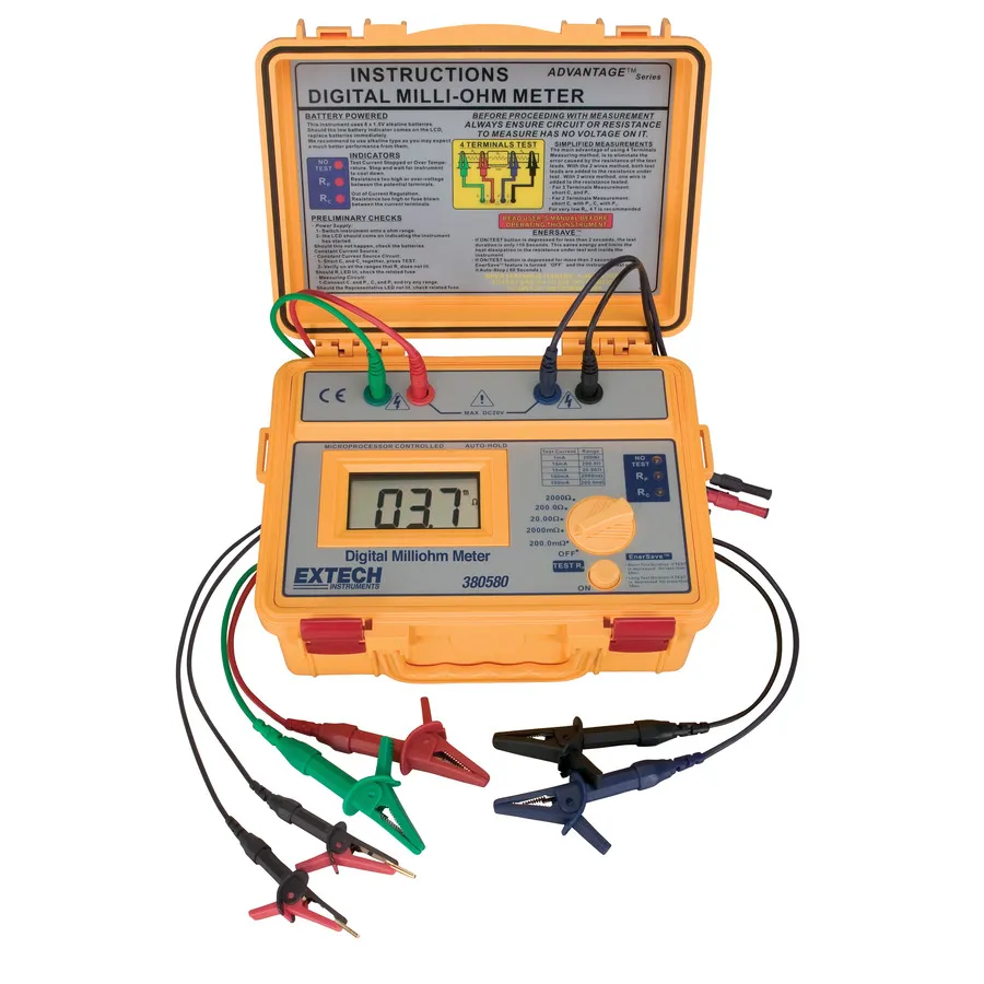Extech 380580 Milliohm Meter