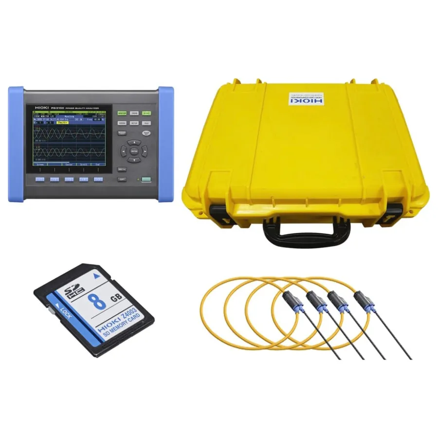 Hioki PQ3100-04/600 KIT Power Quality Analyzer Kit