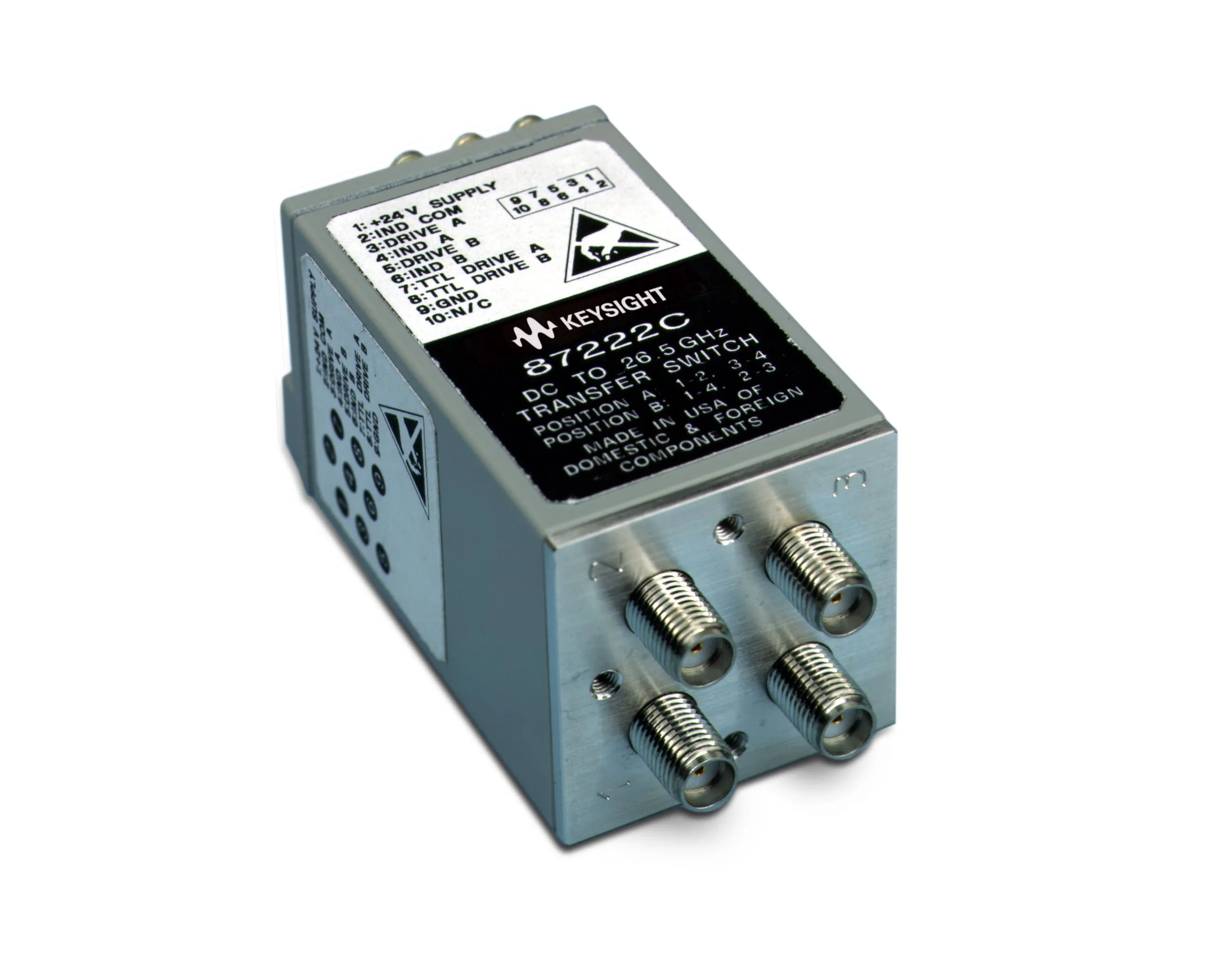 Keysight 87222C Coaxial Transfer Switch