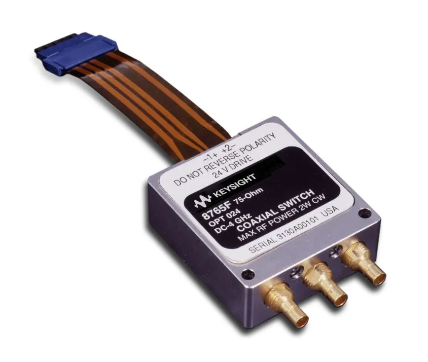 Keysight 8765F 75-Ohm Coaxial Switch