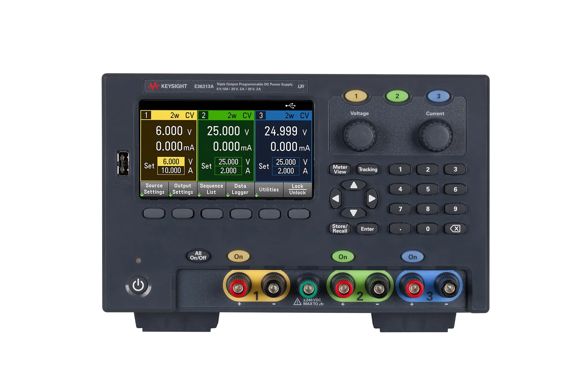 Keysight E36313A Triple Output DC Power Supply