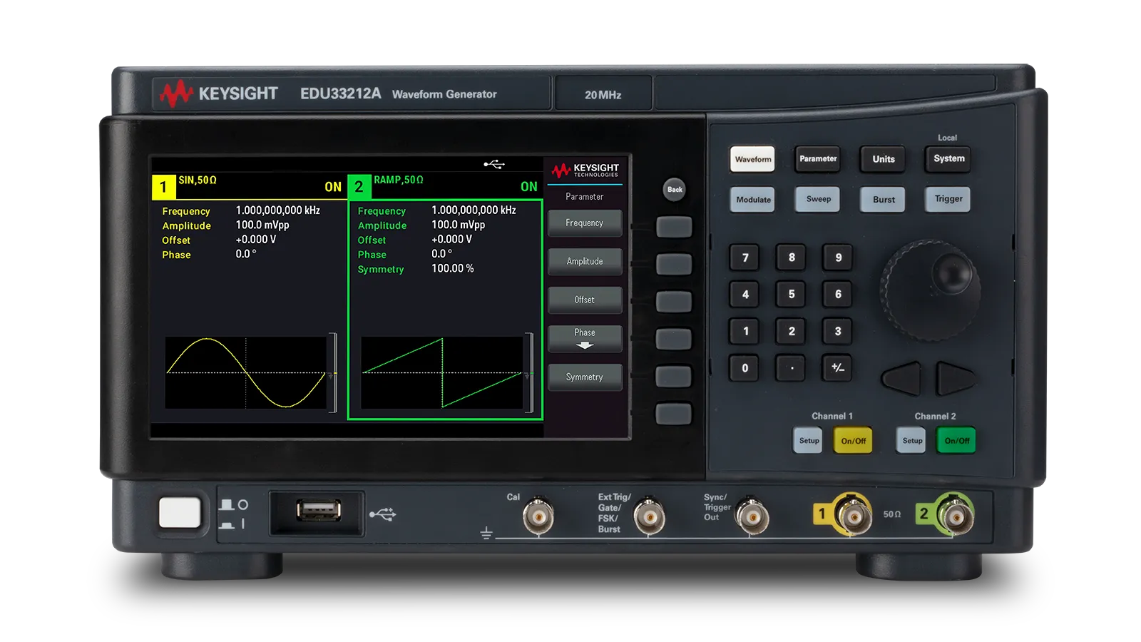 Keysight EDU33212A Dual Channel Function/Arbitrary Waveform Generator
