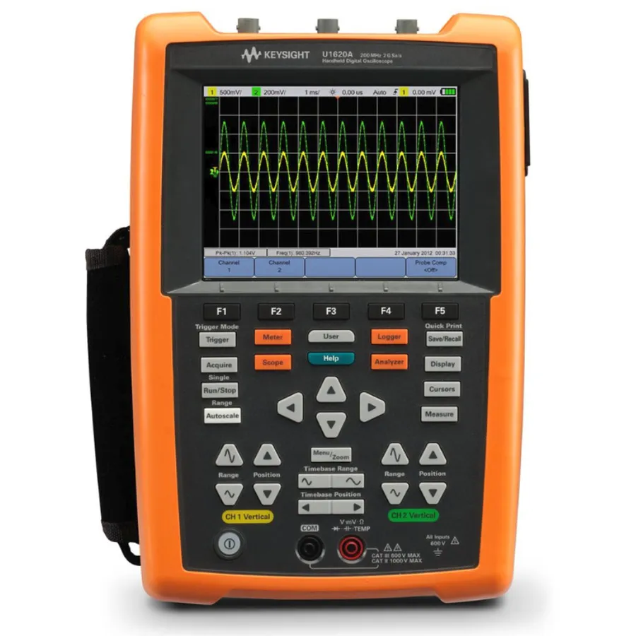 Keysight U1620A 200 MHz 2-Channel Handheld Oscilloscope