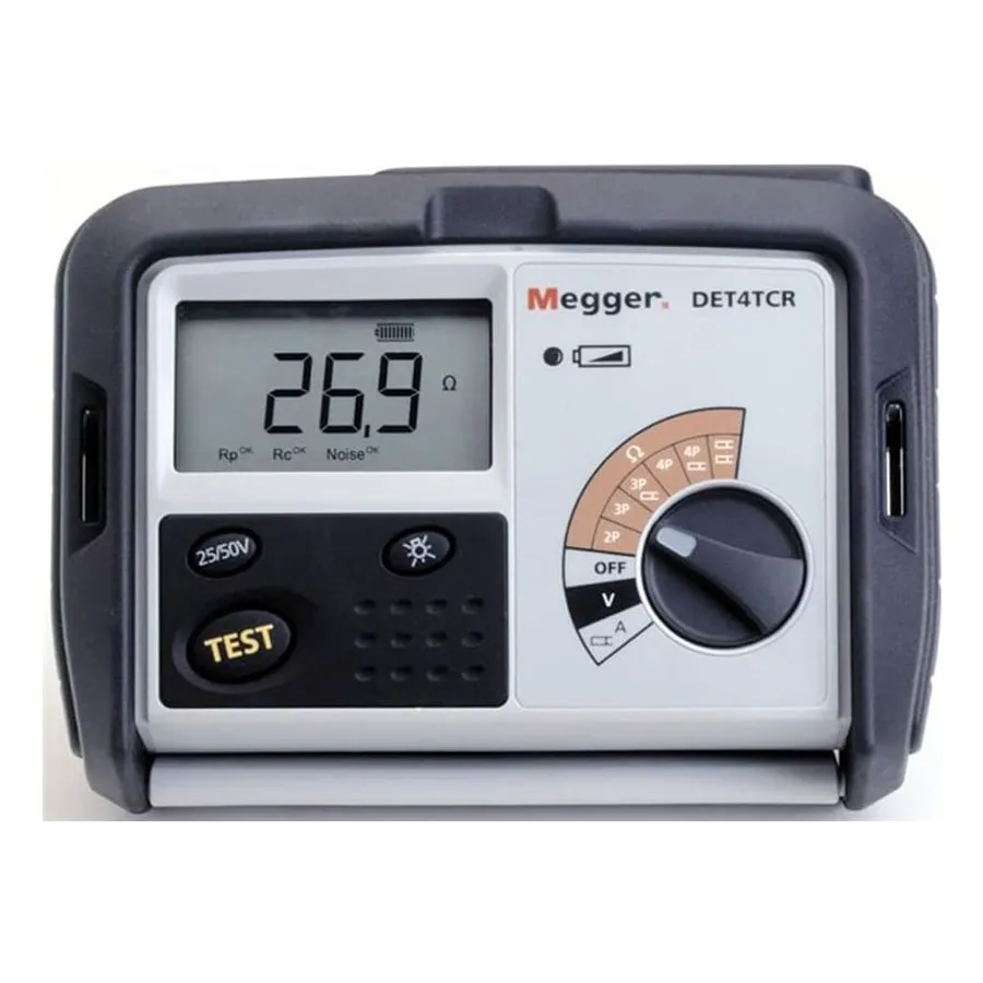 Megger DET4TCR2 + ETK50C Ground Resistance Tester