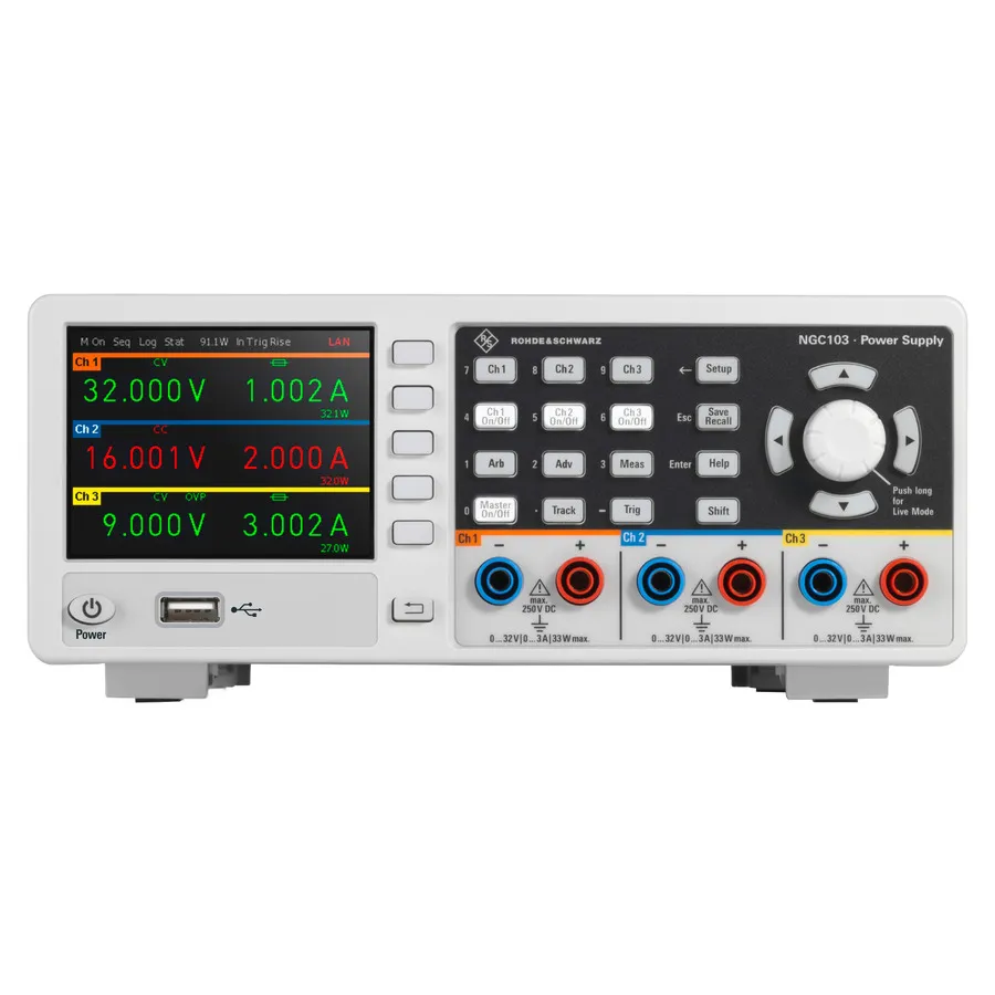 Rohde & Schwarz NGC103-G Triple Output DC Power Supply