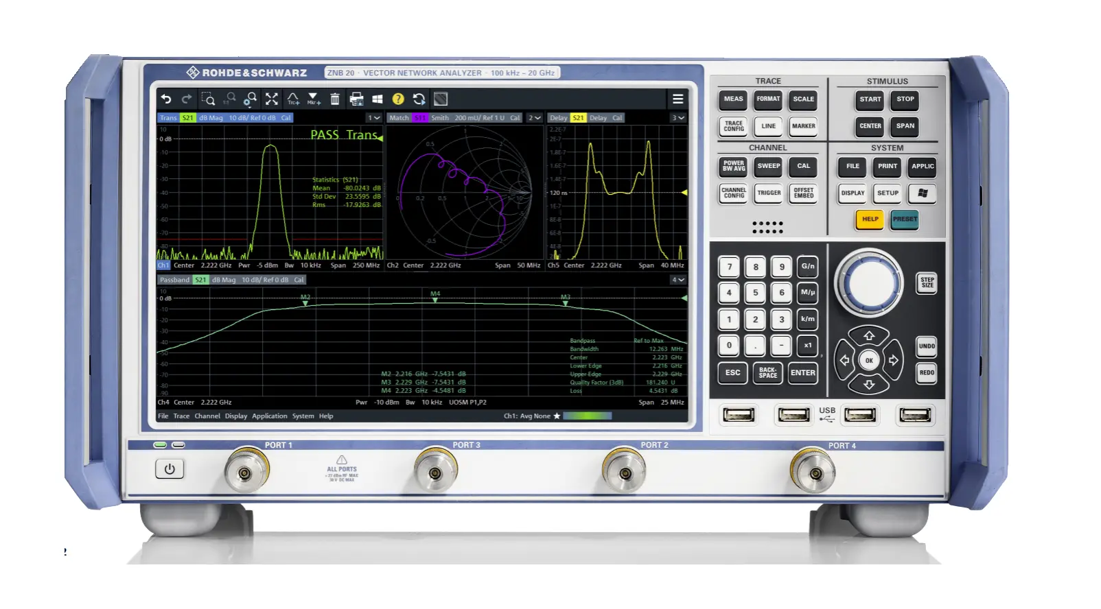 Rohde & Schwarz ZNB43 4-Port Vector Network Analyzer