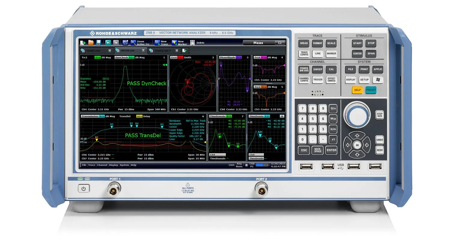 Rohde & Schwarz ZNB8 Vector Network Analyzer