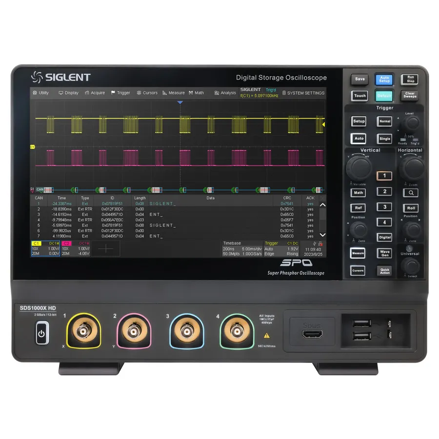 Siglent SDS1102X HD Mixed Signal Oscilloscope
