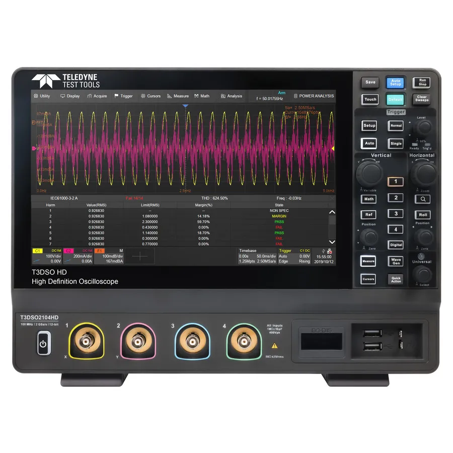 Teledyne LeCroy T3DSO2104HD Digital Oscilloscope