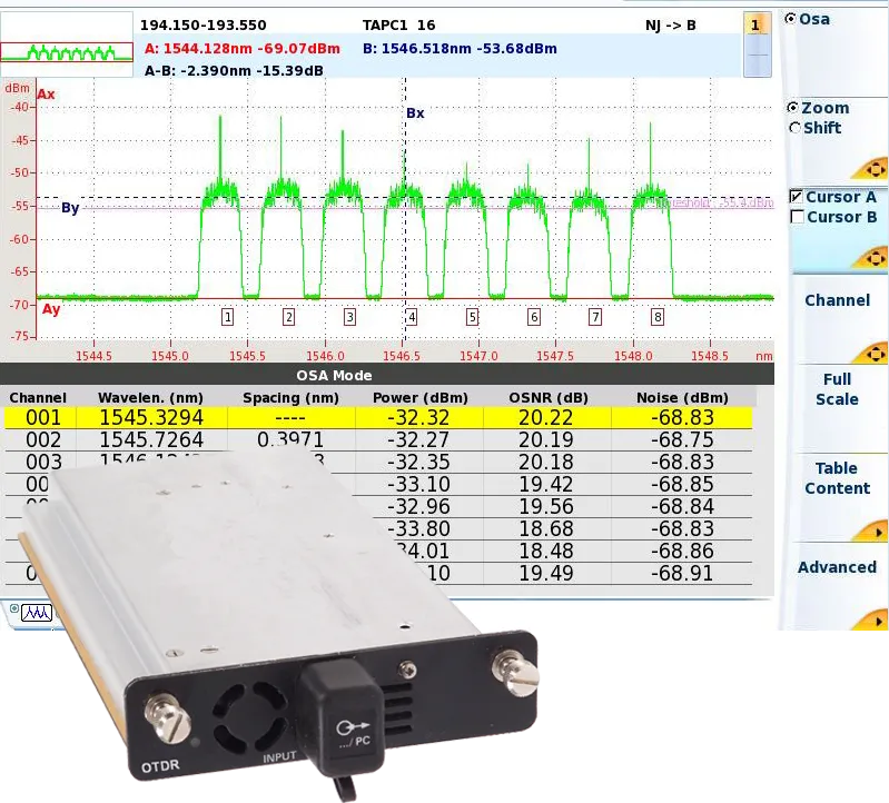 Viavi OSA-110R Optical Spectrum Analyzer
