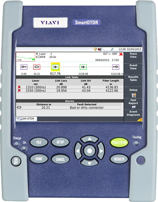 Viavi SmartOTDR Handheld Fiber Tester